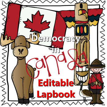 Preview of Canadian Democracy Lapbook - Editable (PREVIOUS AB CURRICULUM)