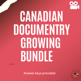 Canadian Documentary Worksheet Bundle (Growing)