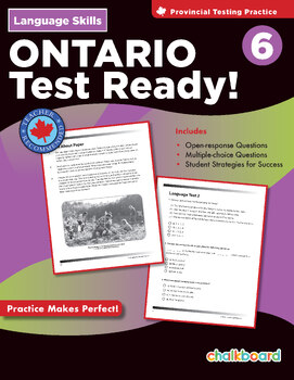 Preview of ONTARIO Test Ready! Language Skills Grade 6