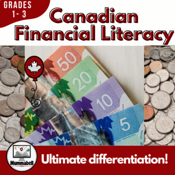 Preview of Canadian Financial Literacy Grades 1-3
