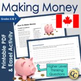 Canadian Financial Literacy Reading Comprehension - 'Makin