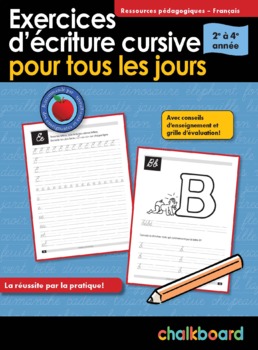 Preview of Daily Cursive Writing Practice Grades 2-4 (French Version)