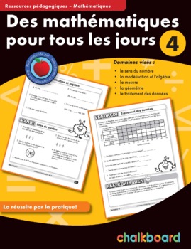 Preview of Daily Math Grade 4 (French Version)