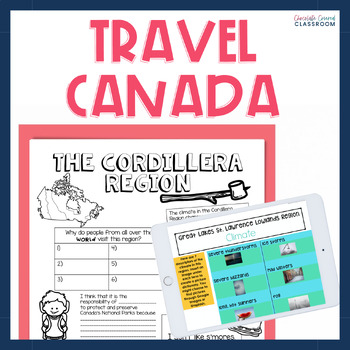 Preview of Canadian Geographic & Physical Regions Social Studies Geography Unit