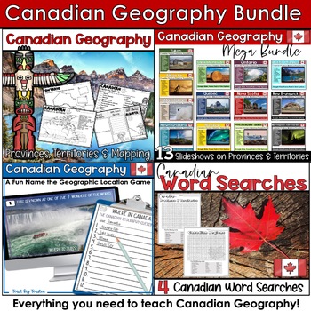 Preview of Canadian Geography Bundle