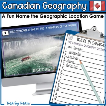 Preview of Canadian Geography Locations and Landmarks Game