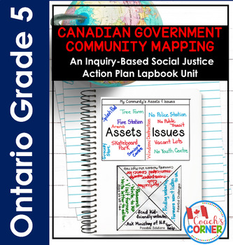 Preview of Canadian Government | Community Mapping | An Inquiry Based Lapbook Unit