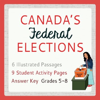 Preview of Canadian Government, History: CANADA’S FEDERAL ELECTIONS Gr 5-8 PRINT, EASEL