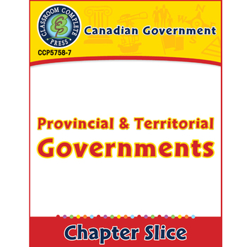 Preview of Canadian Government: Provincial & Territorial Governments Gr. 5-8
