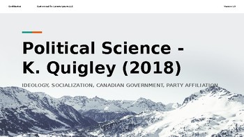 Preview of Canadian Government Slideshow & Lecture Notes