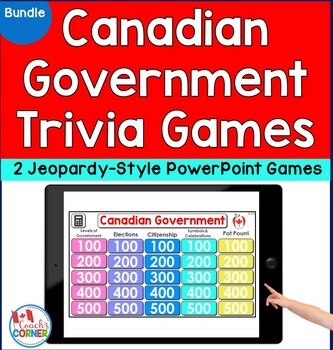 Preview of Canadian Government Trivia Game Bundle - PowerPoint