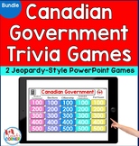 Canadian Government Trivia Game Bundle - PowerPoint