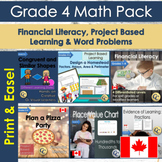 Canadian Grade 4 Math with Financial Literacy, Geometry & 