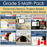 Canadian Grade 5 Math Pack for Remote Learning
