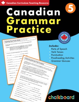 Preview of Canadian Grammar Practice Grade 5