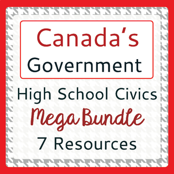 Preview of Canadian High School Civics MEGA BUNDLE PRINT and EASEL