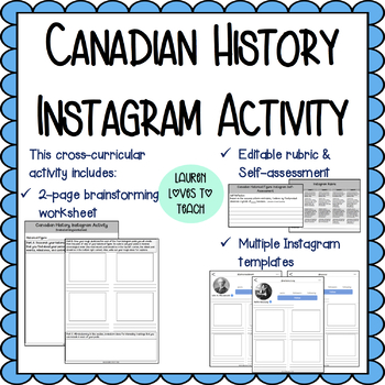 Preview of Canadian History Instagram Activity
