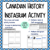 Canadian History Instagram Activity