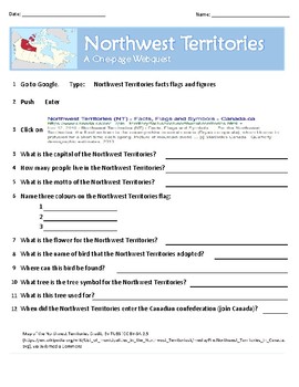 Preview of Canadian History & Citizenship: Northwest Territories – Webquest
