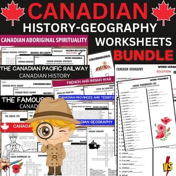 Preview of Canadian History-Geography BUNDLE