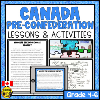 Preview of Canadian History Lessons | People Before Confederation