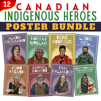 Preview of Canadian Indigenous Heroes POSTER BUNDLE