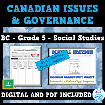 Preview of BC Social Studies Grade 5 Full Year Bundle - With Reading Passages