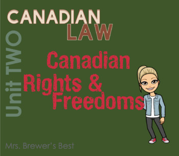 Preview of Canadian Law - Rights and Freedoms FULL UNIT