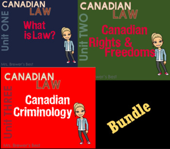Preview of Canadian Law - Units ONE, TWO & THREE