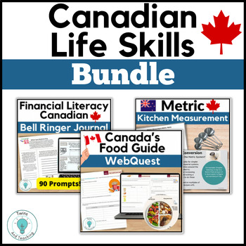 Preview of Canadian Life Skills Bundle - Canadian Money, Metric Conversions, Canada