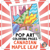 FREE Canadian Maple Leaf Interactive Coloring Sheet