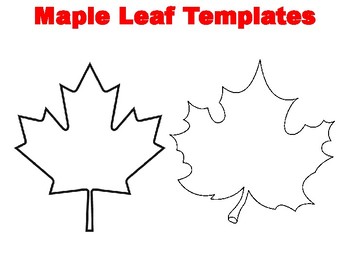 Preview of Canadian Maple Leaf Template Fall Leaf Templates Maple Leaf Coloring Canada Leaf