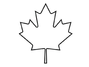 black canadian leaf