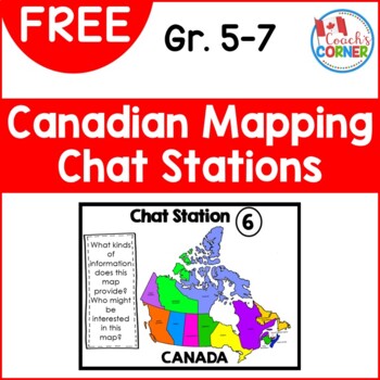 Preview of Canadian Mapping Chat Stations FREEBIE