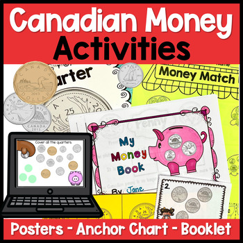 Canadian Money activities and posters by Jane Feener | TpT