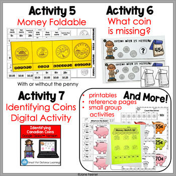 Canadian Money activities and posters by Jane Feener | TpT