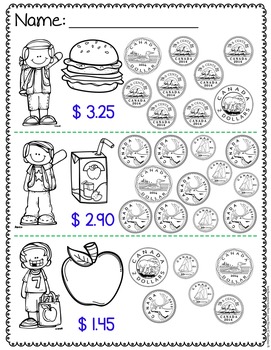 canadian money worksheets by catherine s teachers pay