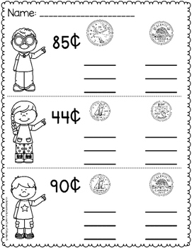 canadian money worksheets by catherine s teachers pay teachers