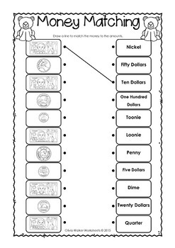 canadian money worksheets printables by olivia walker tpt