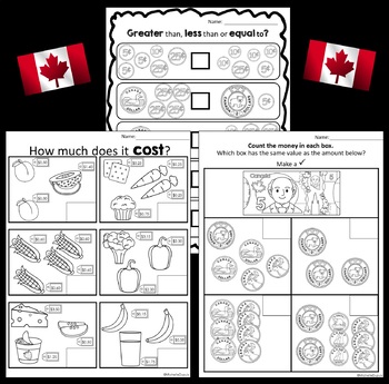 canadian money worksheets and games by michelle dupuis