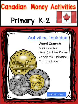 Preview of Canadian Money Activities K-2