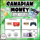 Canadian Money Activity - Money Task Cards - Canadian Mone