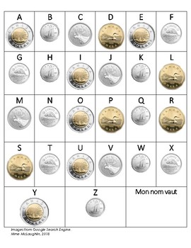 Preview of Canadian Money Activity in French!