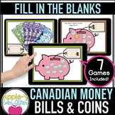 Canadian Money - Boom Cards Bundle