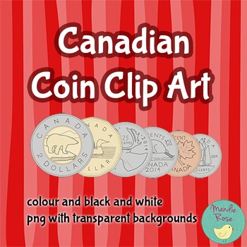 Preview of Canadian Money Coin Clip Art