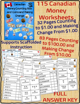 counting canadian money teaching resources teachers pay teachers