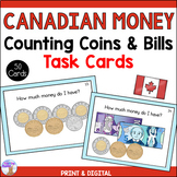 Canadian Money Math Center - Counting Coins & Bills Activity