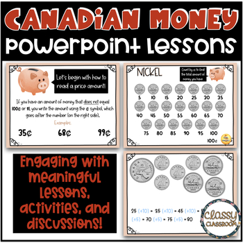 Preview of Canadian Money & Finances Unit - Powerpoint Lessons