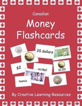 Preview of Canadian Money Flashcards