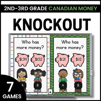 Preview of Canadian Money Games - Making Change - Comparing Money  - Knockout